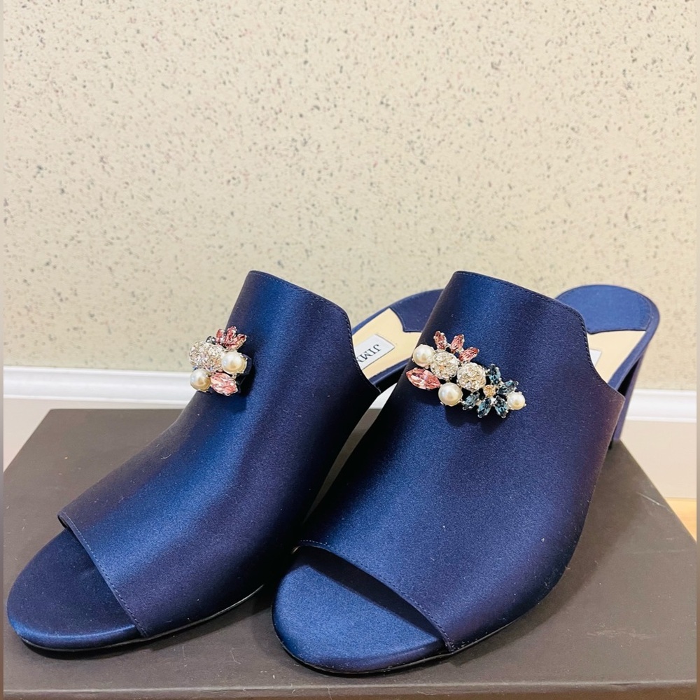 Jimmy Choo Mules Heel Slide Sandal